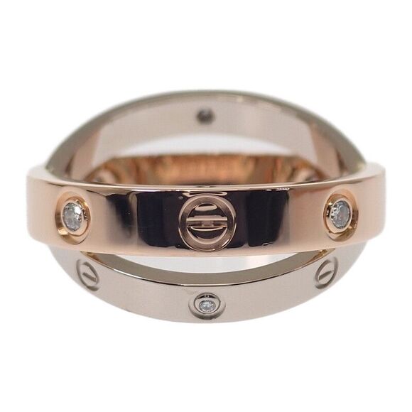 Cartier Jewelry - Cartier Be Love No 7 B4094347 Ring 18K Pink Gold Pink Gold 18K White Gold White